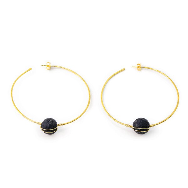 Evangeline Large Hoop Earrings